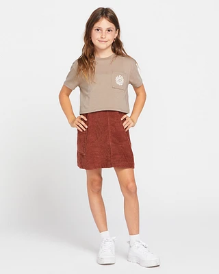 Little Girls Pkt Dial Short Sleeve Tee