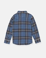 Little Boys Caden Plaid Long Sleeve Shirt