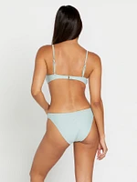 Simply Solid Crop Bikini Top - Sea Glass