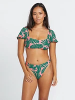 Leaf Ur Life Crop Top - Emerald Green