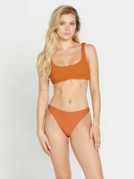 So Current Scoop Crop Bikini Top - Burnt Sienna