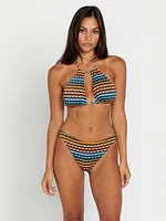 Dazed Beach Fashion Triangle Bikini Top - Multi