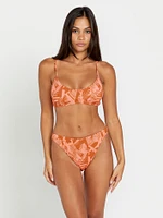 Blocked Out Skimpy Bikini Bottom - Reef Pink