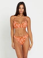 Blocked Out Skimpy Bikini Bottom - Reef Pink