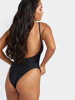 Simply Seamless One-Piece Swimsuit - Black