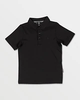 Toddler Boys Wowzer Polo Short Sleeve Shirt - Black