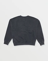 Big Boys Backwash Crew Sweatshirt - Charcoal Grey