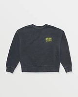 Big Boys Backwash Crew Sweatshirt - Charcoal Grey