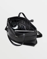 Strapped Laptop Tote - Black