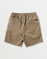 Little Boys Frickin Elastic Waist Shorts - Khaki