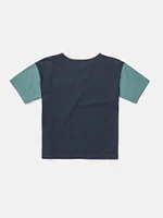 Little Boys Overgrown Short Sleeve Shirt