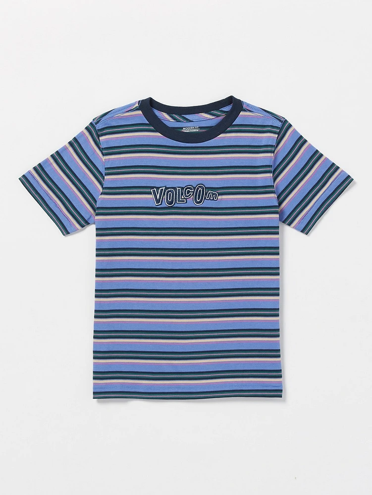 Little Boys Bright N Early Crew Short Sleeve Tee - Denim