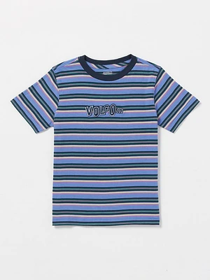 Little Boys Bright N Early Crew Short Sleeve Tee - Denim