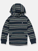 Little Boys Seed Stone Hood Long Sleeve Shirt - Navy