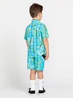 Little Boys Lido Print Mod-Tech Trunks - Clearwater