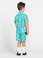 Little Boys Lido Print Mod-Tech Trunks - Clearwater