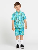 Little Boys Lido Print Mod-Tech Trunks - Clearwater