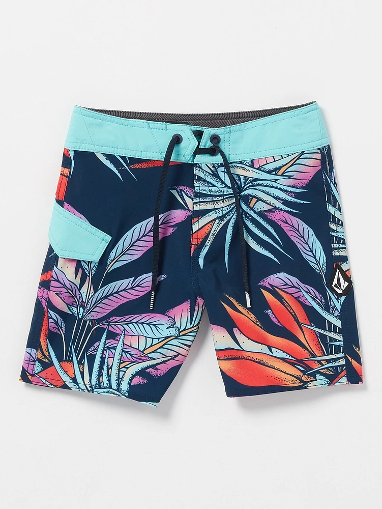 Little Boys Indo Spray Mod-Tech Boardshorts - Navy