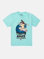 Little Boys Stone Cone Short Sleeve Tee - Crete Blue