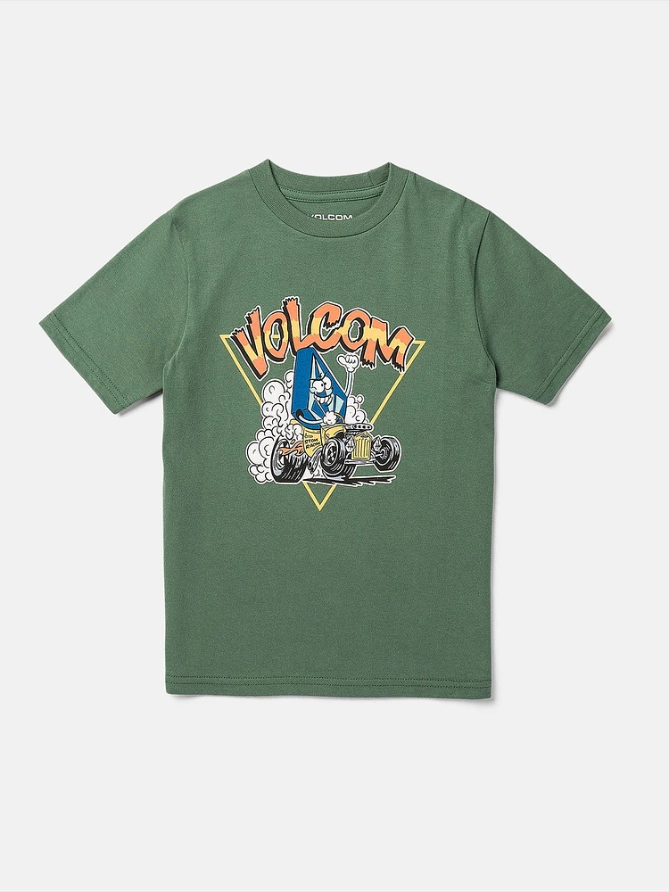 Little Boys Hot Rodder Short Sleeve Tee - Fir Green