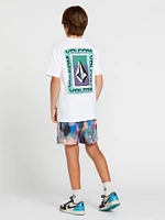 Little Boys Extract Short Sleeve Tee - White