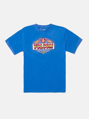 Little Boys Flamey V Short Sleeve Tee - Patriot Blue