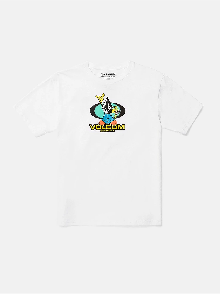 Little Boys Baggy Short Sleeve Tee - White