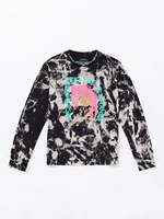 Little Boys Featured Artist Tetsunori Long Sleeve Tee - Black White