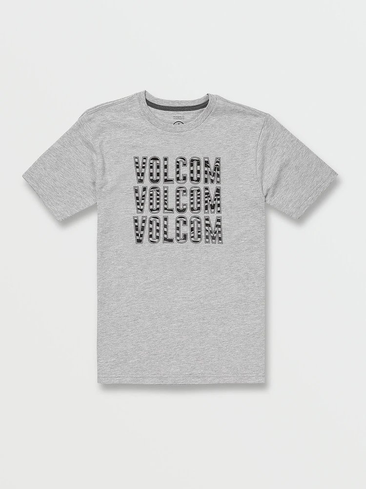 Little Boys Vibes Time Short Sleeve Tee - Heather Grey