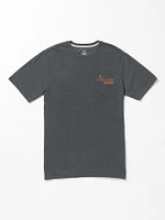 Little Boys Stone Bubbled Short Sleeve Tee - Dark Black Heather