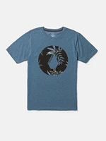 Little Boys Fill It Up Short Sleeve Tee - Stone Blue Heather