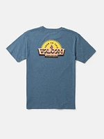 Little Boys Shaped Up Short Sleeve Tee - Stone Blue Heather