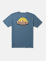 Little Boys Shaped Up Short Sleeve Tee - Stone Blue Heather