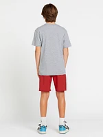 Little Boys Fill Up Short Sleeve Tee - Heather Grey