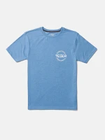 Little Boys Stoneature Short Sleeve Tee - Blue Bird Heather