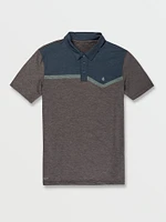 Hazard Break Short Sleeve Polo - Storm Cloud