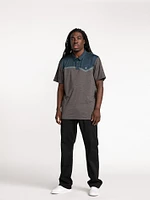 Hazard Break Short Sleeve Polo - Storm Cloud