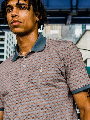 Veeco Vital Short Sleeve Polo - Slate Blue