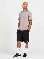 Veeco Vital Short Sleeve Polo - Slate Blue