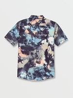 Skulli Print Short Sleeve Shirt - Navy