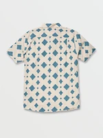 Grit Mandala Short Sleeve Shirt - Whitecap Grey