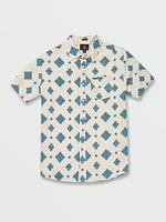 Grit Mandala Short Sleeve Shirt - Whitecap Grey