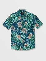 Marble Floral Short Sleeve Shirt