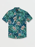 Marble Floral Short Sleeve Shirt