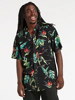 Birds Of Raredise Short Sleeve Shirt - Black