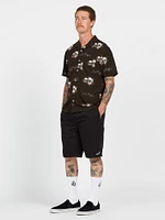 Rise And Stone Short Sleeve Shirt - Black