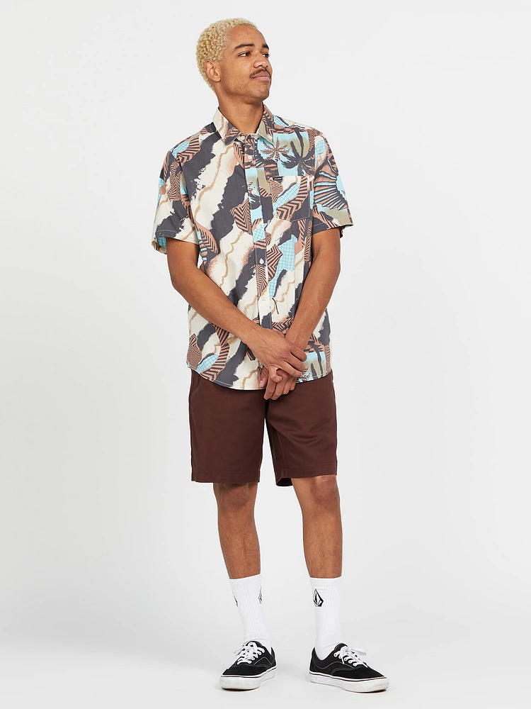 Stairway Stone Short Sleeve Shirt - Whitecap Grey