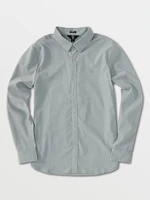 Oxford Stretch Long Sleeve Flannel - Storm Blue