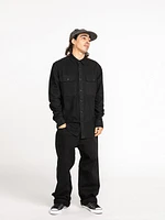 Minneret Long Sleeve Flannel - Black