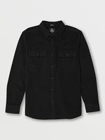 Minneret Long Sleeve Flannel - Black